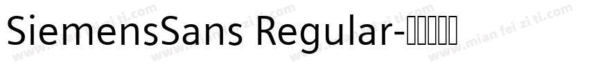 SiemensSans Regular字体转换